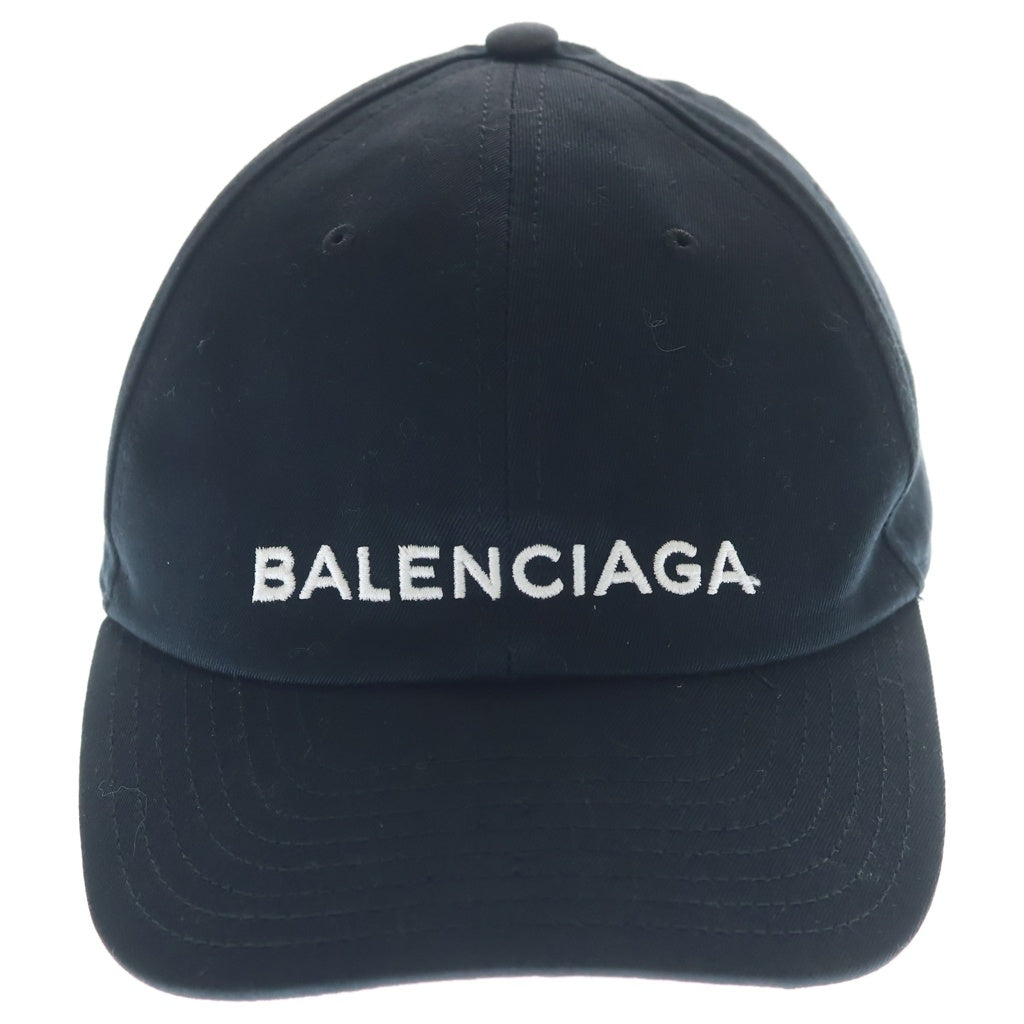 BALENCIAGA(バレンシアガ) ロゴ刺繍キャップ ブラック レディース