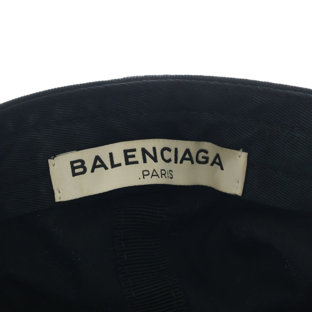 BALENCIAGA(バレンシアガ) ロゴ刺繍キャップ ブラック レディース
