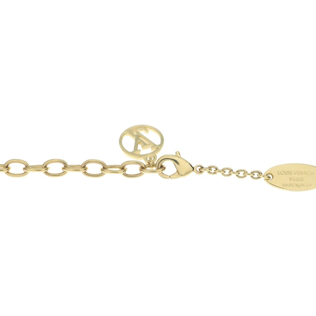 LOUIS VUITTON(ルイヴィトン) LVアイコニック ネックレス ラインストーン メッキ ゴールド M00596 レディース