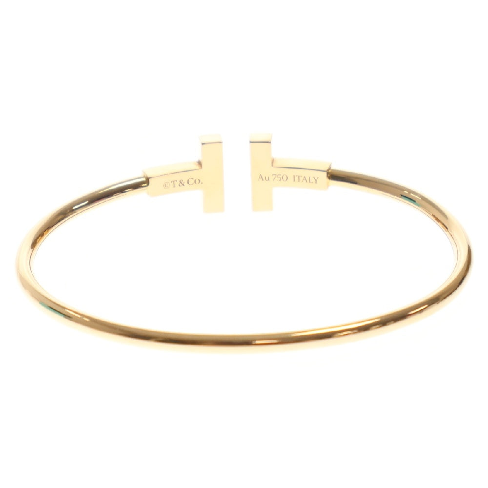 TIFFANY&Co(ティファニー) Tワイヤー シェル ブレスレット Au750 K18YG マザーオブパール イエローゴールド ミディアム ジュエリー