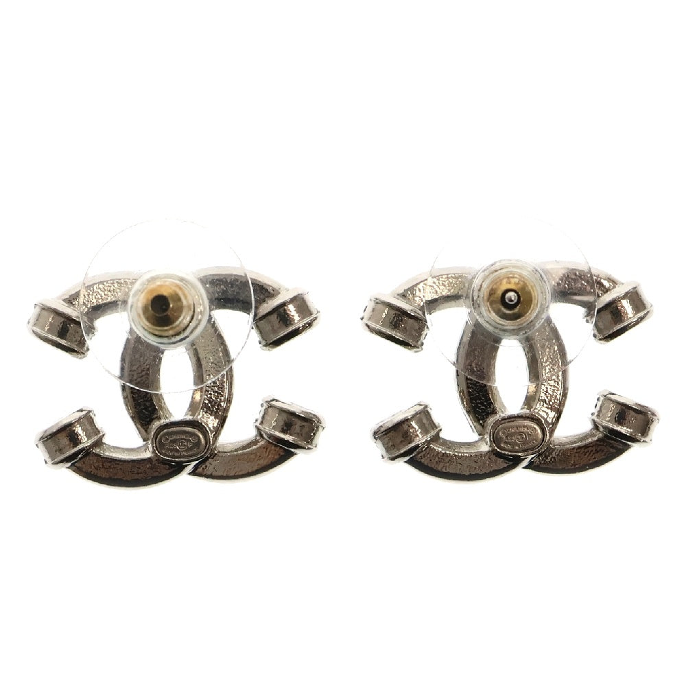 CHANEL(シャネル) ココマーク ラインストーンピアス メタル シルバー GP A23P アクセサリー