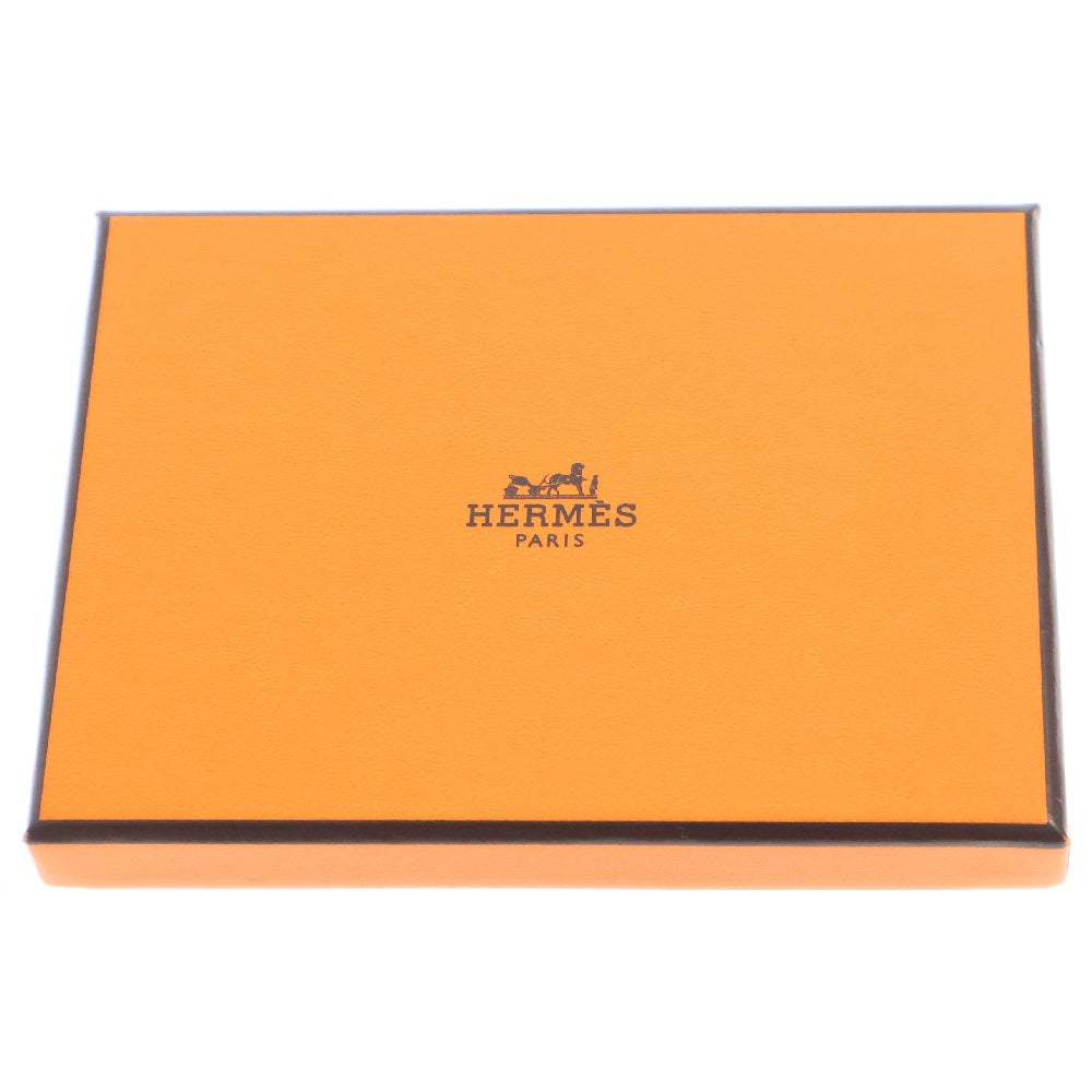 HERMES(エルメス) ポワソン カードケース シェーブルミゾール レザー ブルー B刻印