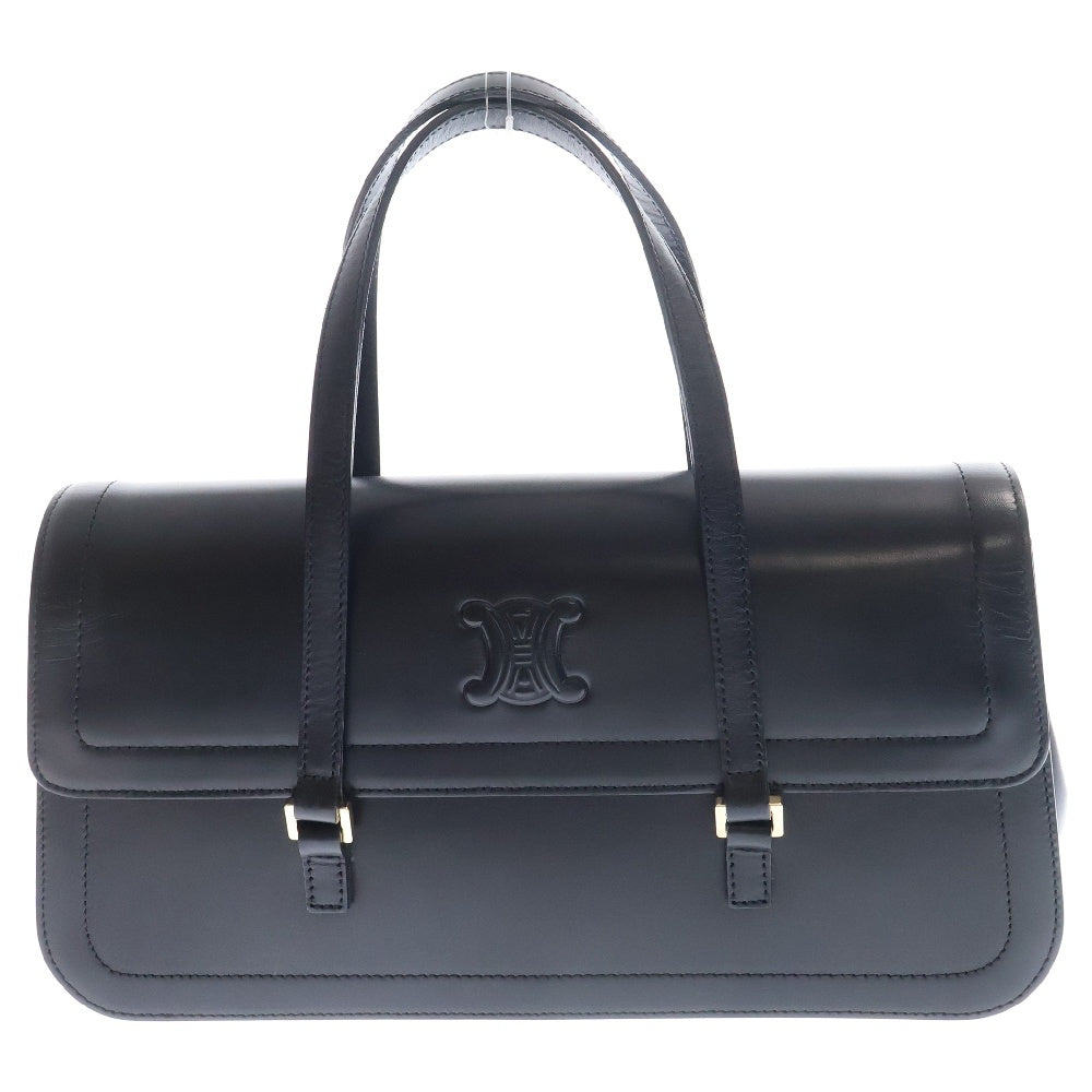 CELINE(セリーヌ) マカダム トリオンフ ヴィンテージ ハンドバッグ ブラック レザー