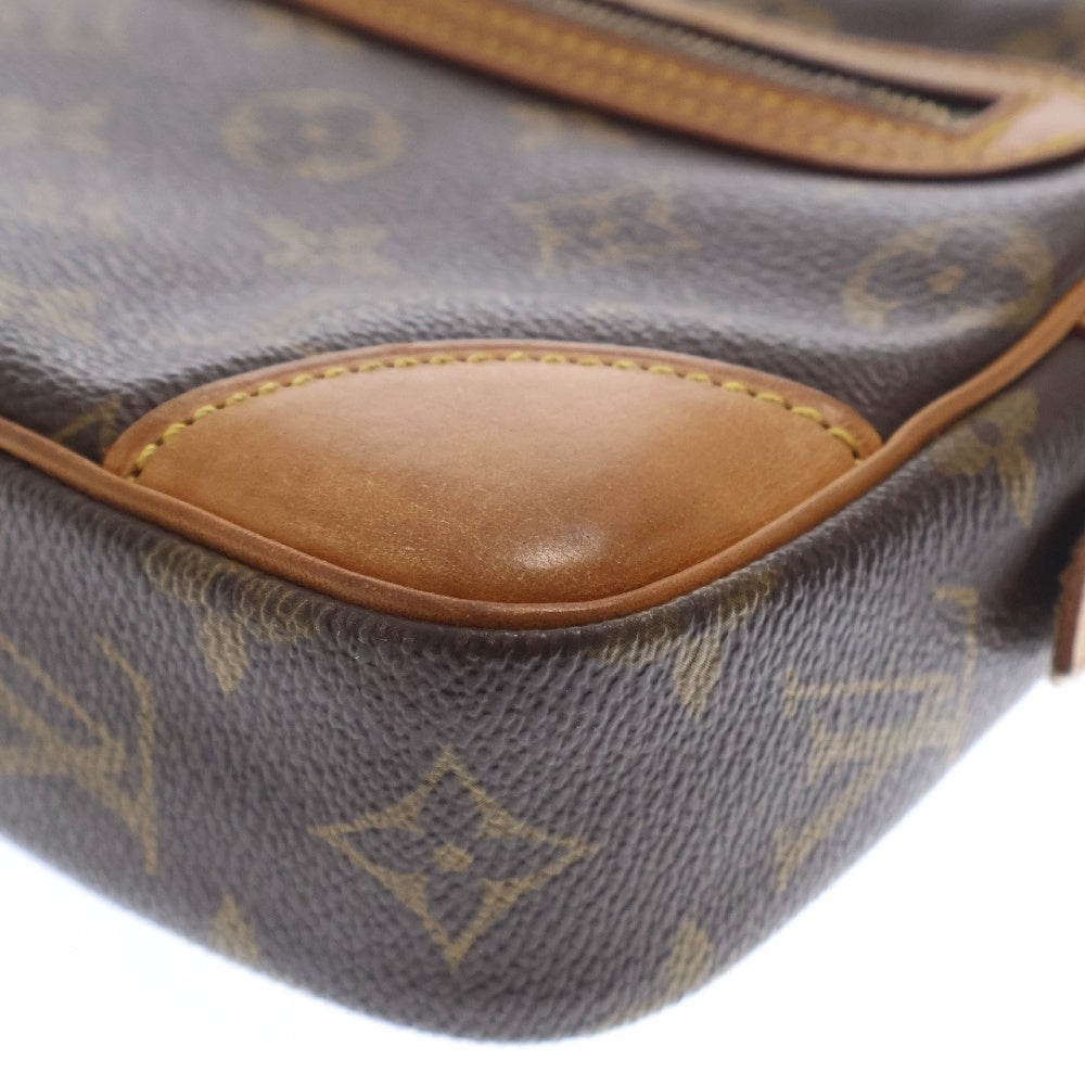 LOUIS VUITTON(ルイヴィトン) モノグラム マルリードラゴンヌ ストラップ付レザークラッチバッグ ブラウン M51847