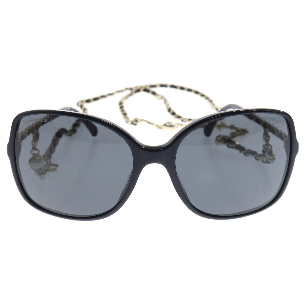 CHANEL(シャネル) シャネル サングラス ハーフチェーン ココマーク ブラック メガネ 57□17 テンプルチェーン 5210-Q