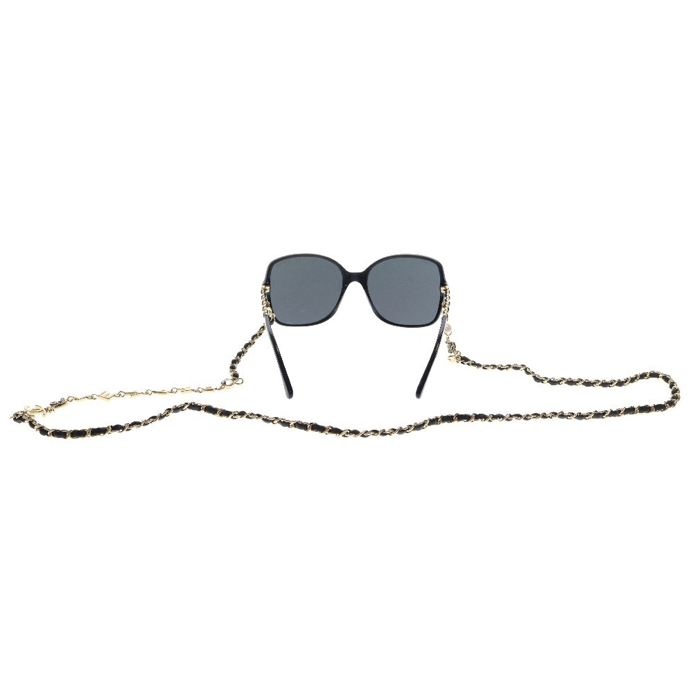 CHANEL(シャネル) シャネル サングラス ハーフチェーン ココマーク ブラック メガネ 57□17 テンプルチェーン 5210-Q