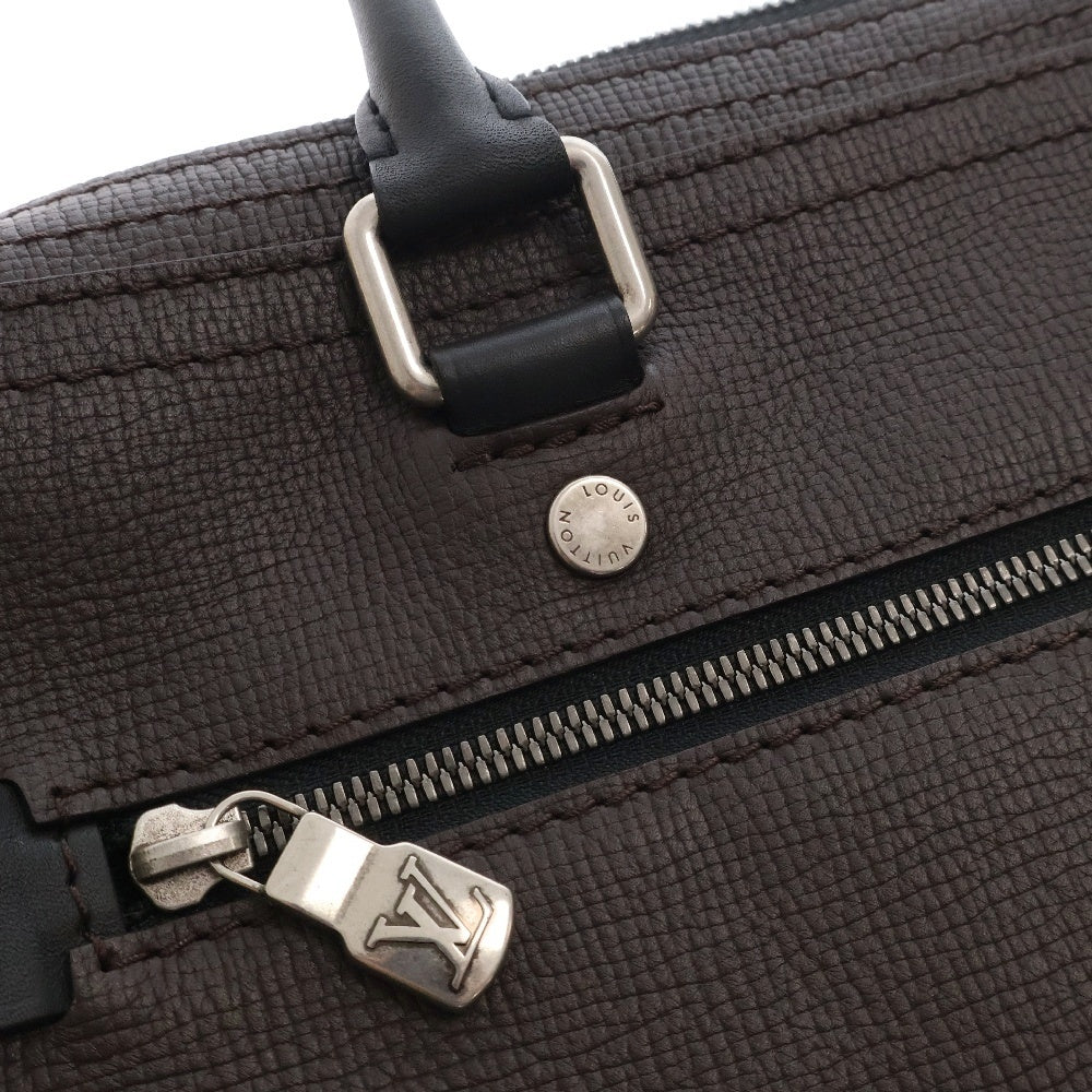 LOUIS VUITTON(ルイヴィトン) ユタ キャニオン ブリーフケース ブラウン ハンドバッグ ビジネスバッグ シルバー金具 M51591 RFID