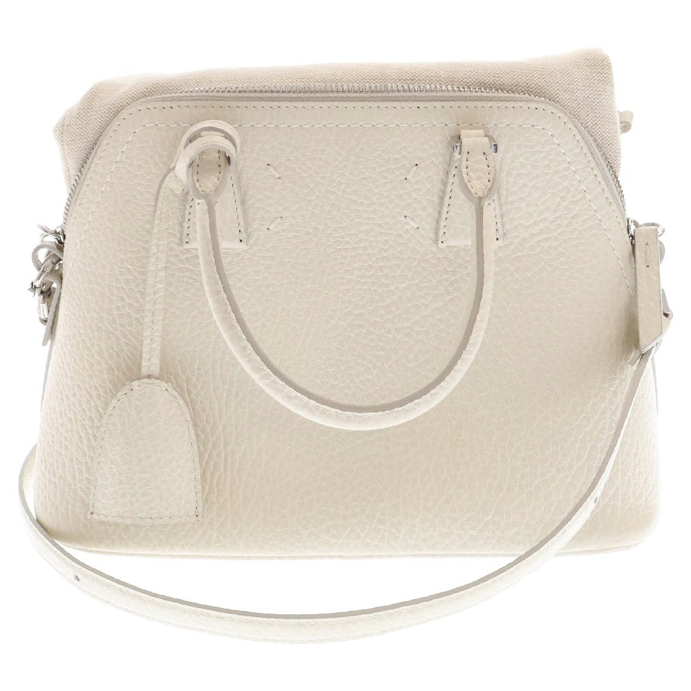 Maison Margiela 11(メゾンマルジェラ11) 5AC 2WAYショルダーバッグ ハンドバッグ ミニ ホワイト レザー S56WG0082P4455H9677