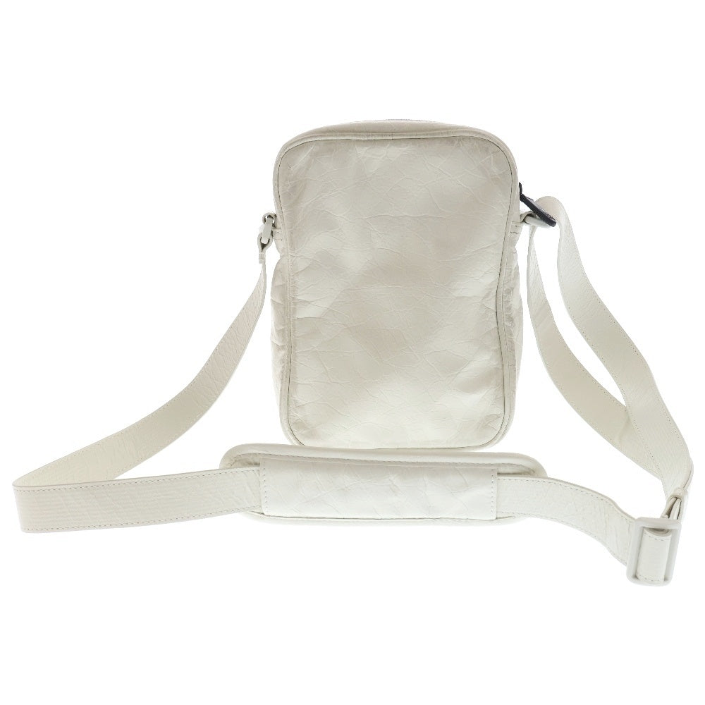 BALENCIAGA(バレンシアガ) ×adidas アディダス スリーライン スモールクロス レザーショルダーバッグ 721850 ブラック×ホワイト