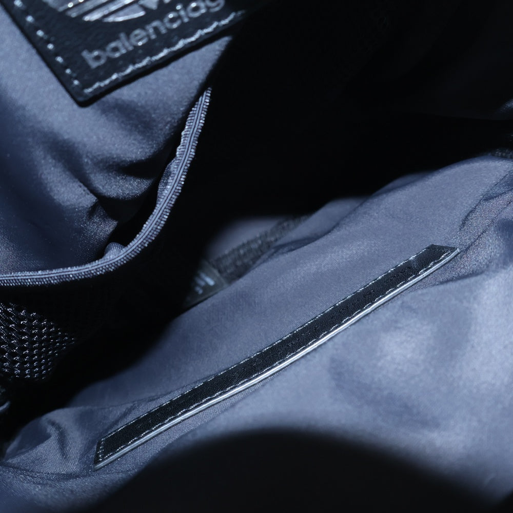 BALENCIAGA(バレンシアガ) ×adidas アディダス スリーライン スモールクロス レザーショルダーバッグ 721850 ブラック×ホワイト