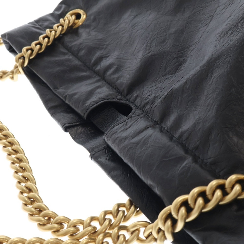 BALENCIAGA(バレンシアガ) CRUSH クラッシュチェーンレザーショルダーバッグ トートバッグ ブラック 742941