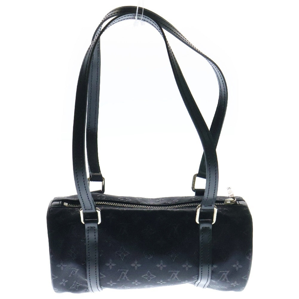 LOUIS VUITTON(ルイヴィトン) モノグラム リトルサテン パピヨン ミニバッグ ハンドバッグ レザー ブラック シルバー金具 M92352