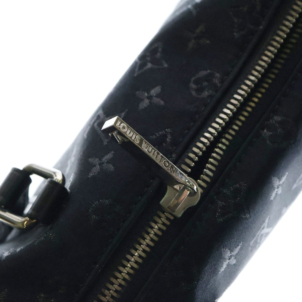 LOUIS VUITTON(ルイヴィトン) モノグラム リトルサテン パピヨン ミニバッグ ハンドバッグ レザー ブラック シルバー金具 M92352