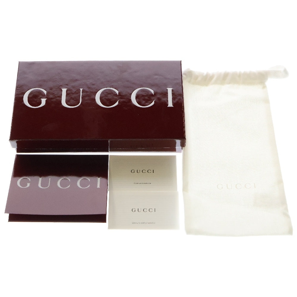GUCCI(グッチ) インプリント ロングウォレット 二つ折り長財布 ブラック レザー 835014
