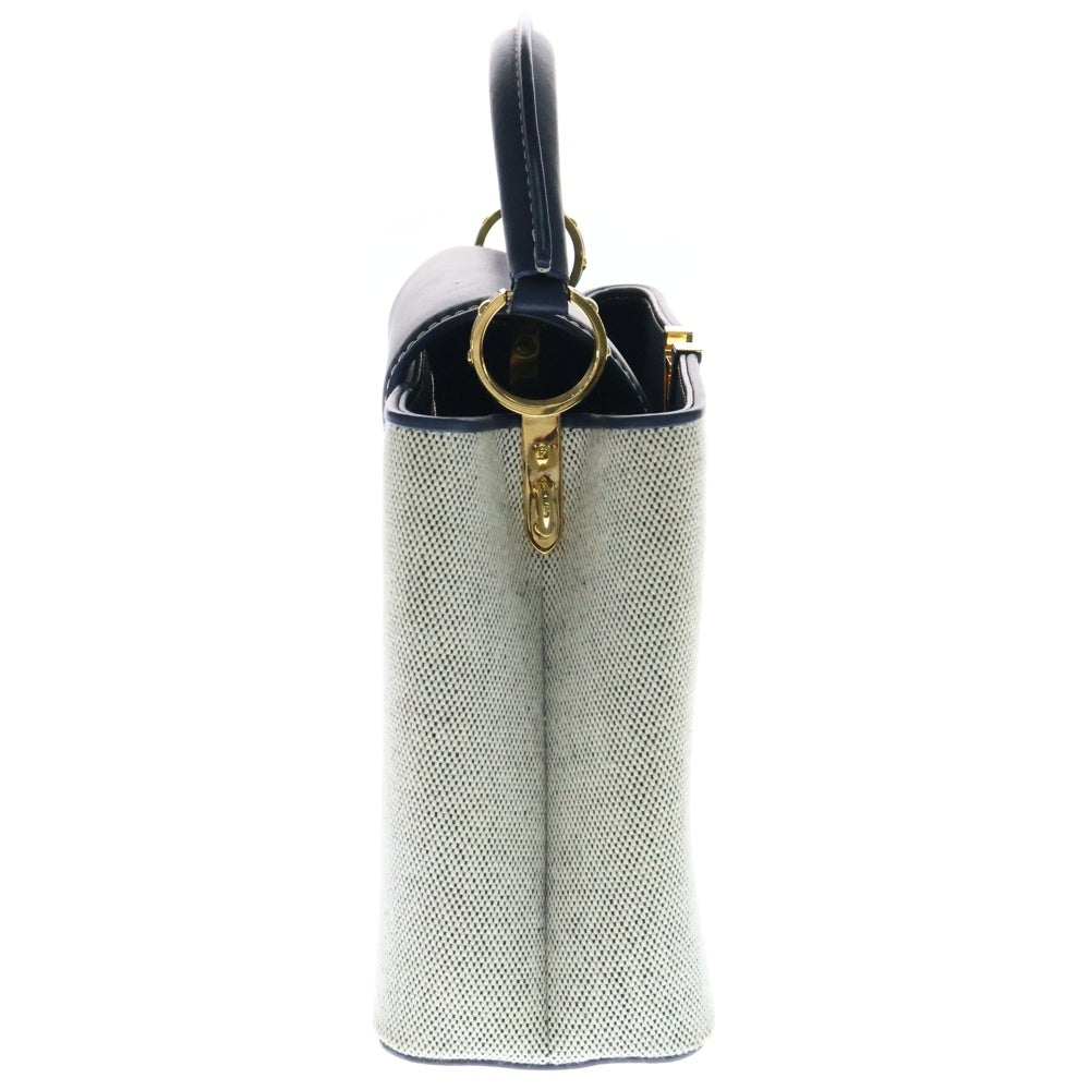 LOUIS VUITTON(ルイヴィトン) カプシーヌBB 2WAYバッグ ハンドバッグ ショルダーバッグ ネイビー キャンバス ゴールド金具 M57555
