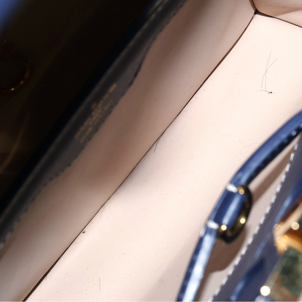 LOUIS VUITTON(ルイヴィトン) カプシーヌBB 2WAYバッグ ハンドバッグ ショルダーバッグ ネイビー キャンバス ゴールド金具 M57555