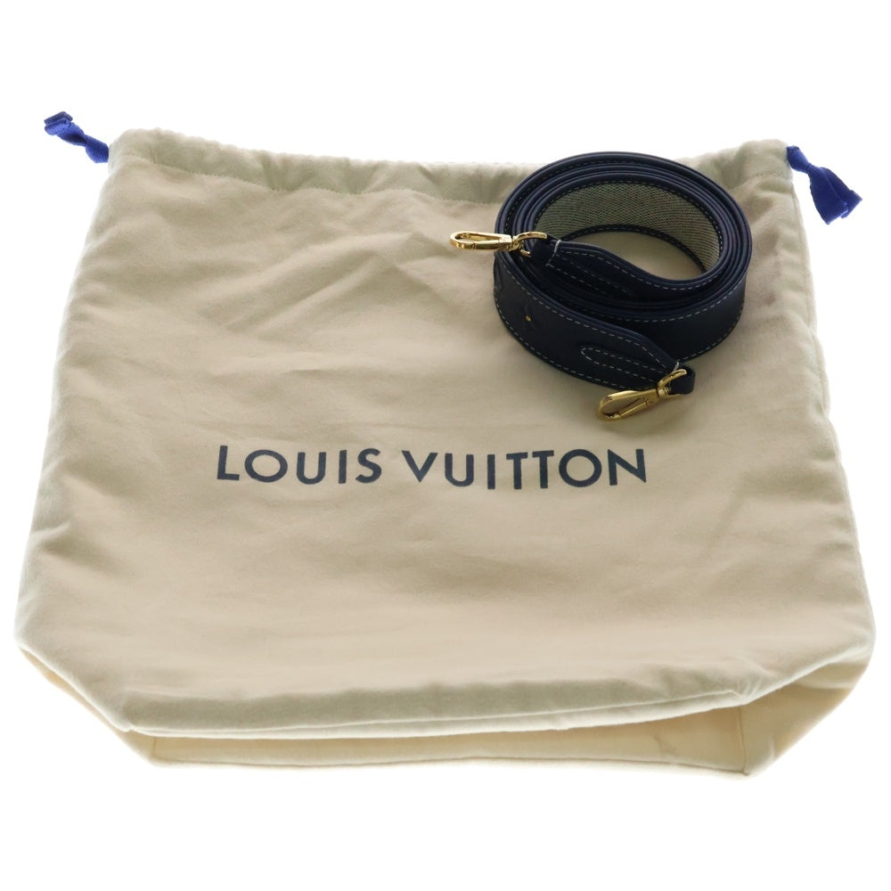 LOUIS VUITTON(ルイヴィトン) カプシーヌBB 2WAYバッグ ハンドバッグ ショルダーバッグ ネイビー キャンバス ゴールド金具 M57555