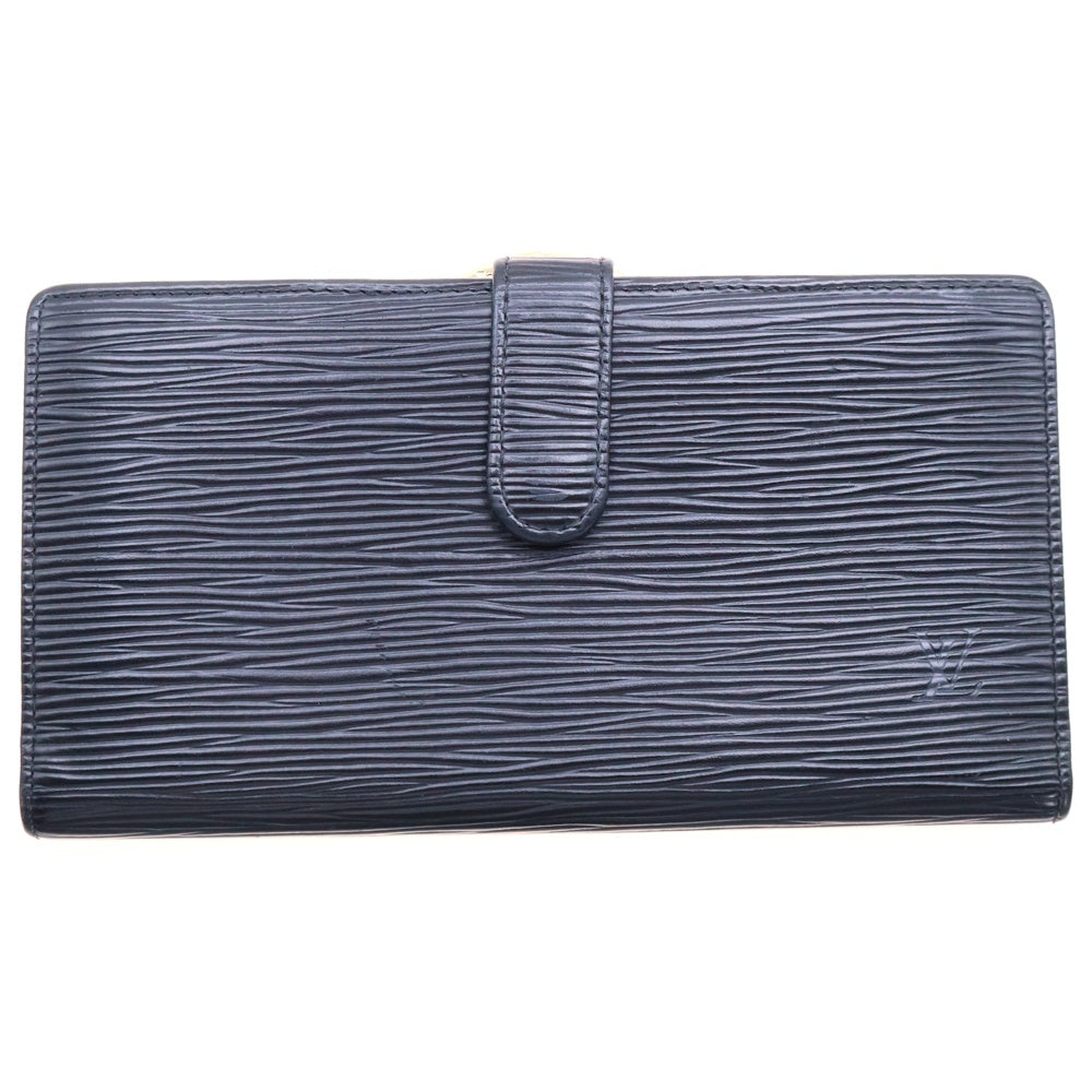 LOUIS VUITTON(ルイヴィトン) エピ ポルトモネビエ ヴィエノワ レザーロングウォレット 長財布 ブラック M63252