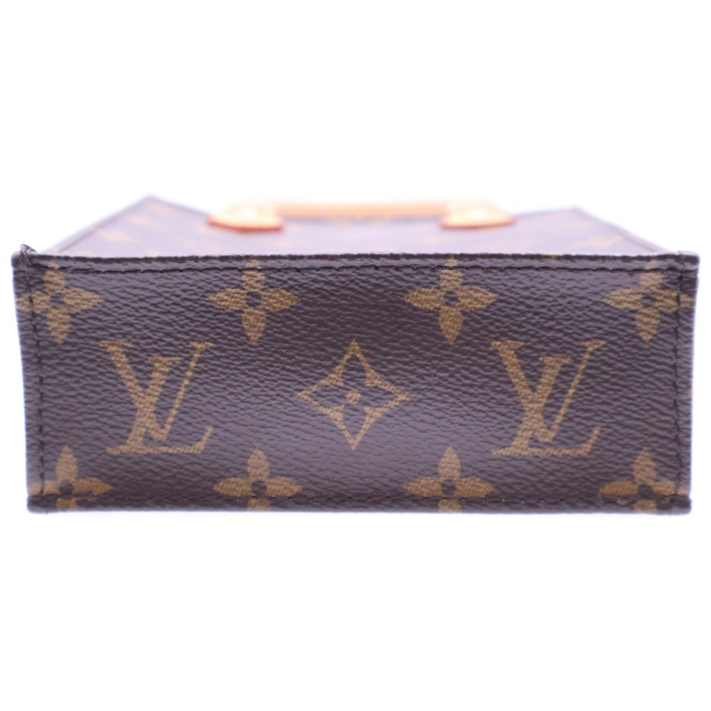 LOUIS VUITTON(ルイヴィトン) モノグラム プティット サックプラ レザー2WAYハンドバッグ ショルダーバッグ ブラウン M81295