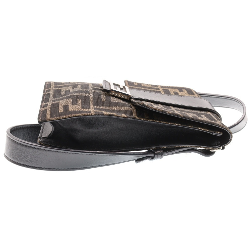 FENDI(フェンディ) ズッカ ショルダーフォンケース ブラウン キャンバス ショルダーバッグ 7AR871
