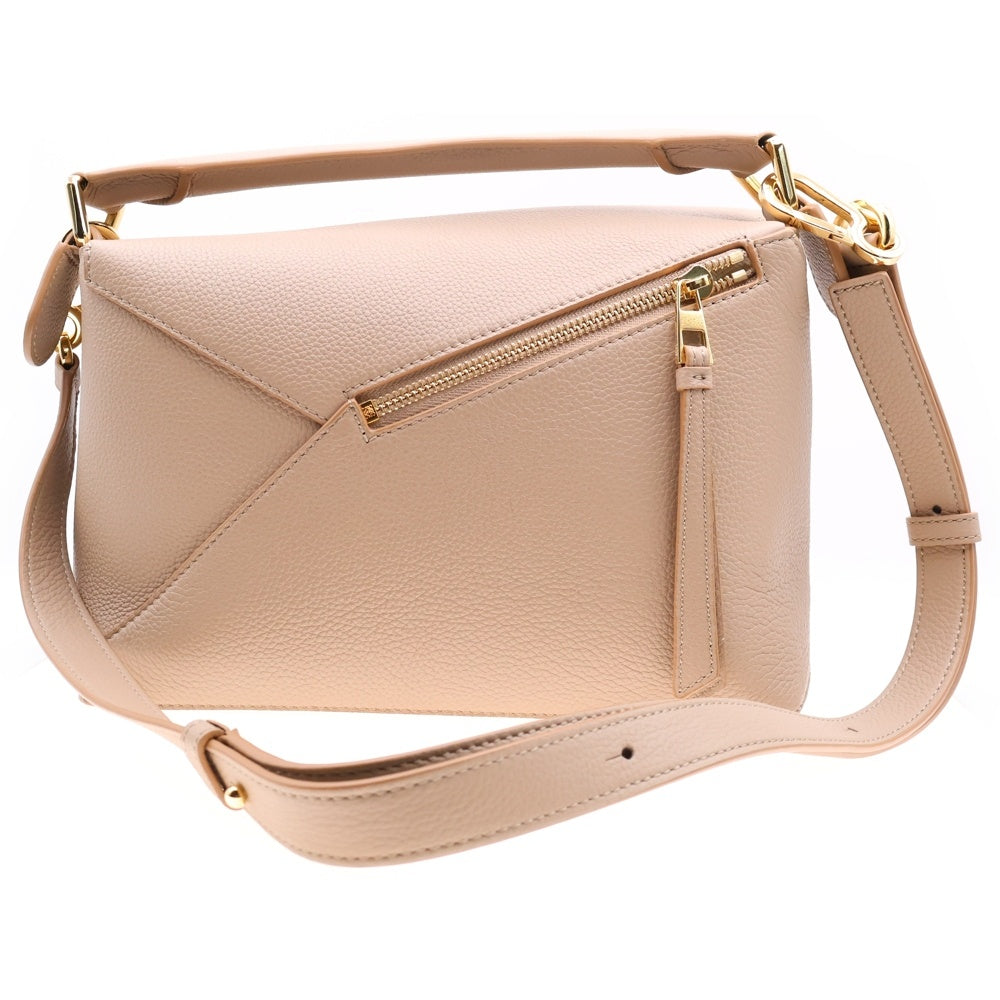 LOEWE(ロエベ) パズルバッグ スモール レザー ベージュ 2WAY ハンドバッグ ショルダーバッグ