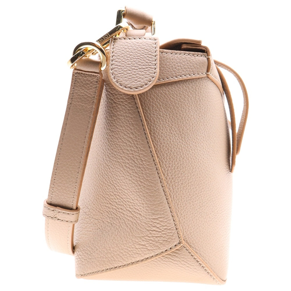LOEWE(ロエベ) パズルバッグ スモール レザー ベージュ 2WAY ハンドバッグ ショルダーバッグ
