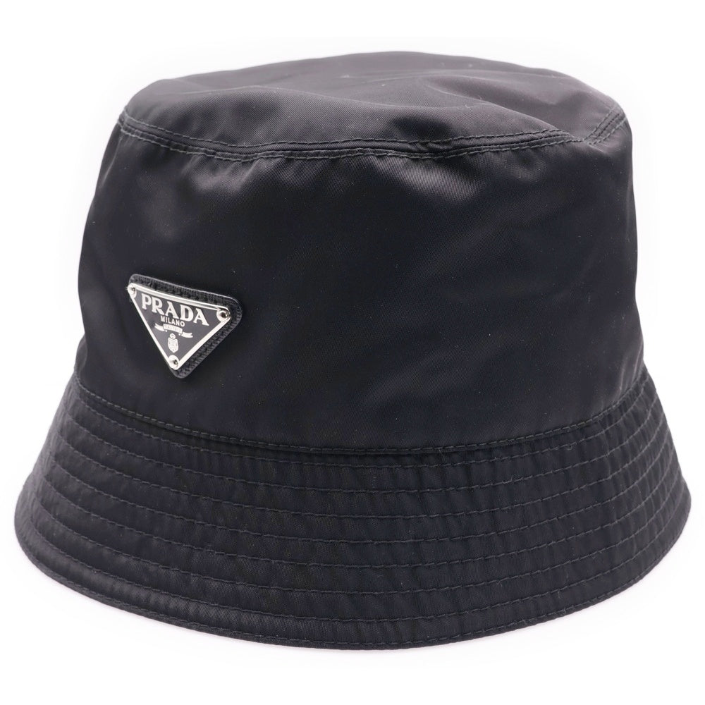 PRADA(プラダ) RE-NYLON リナイロン 三角ロゴプレート バケットハット 帽子 #M 1HC137 2DMW