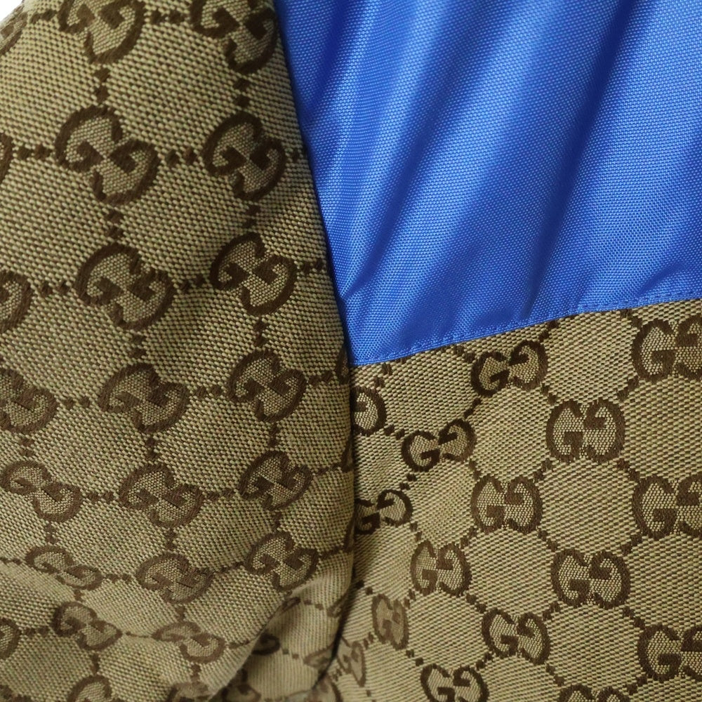 グッチ 裏地GG総柄 ダウンジャケット ブルゾン フード内臓 size 50 グッチ GUCCI × THE NORTHFACE ザノースフェイス GG柄 ダウン