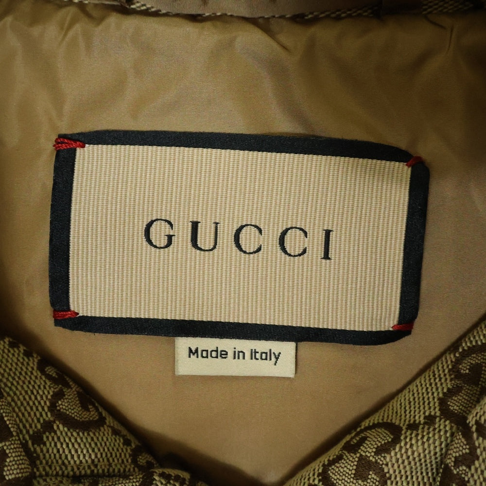 GUCCI(グッチ) GG JACQUARD HOODED DOWN JACKET GGコットン