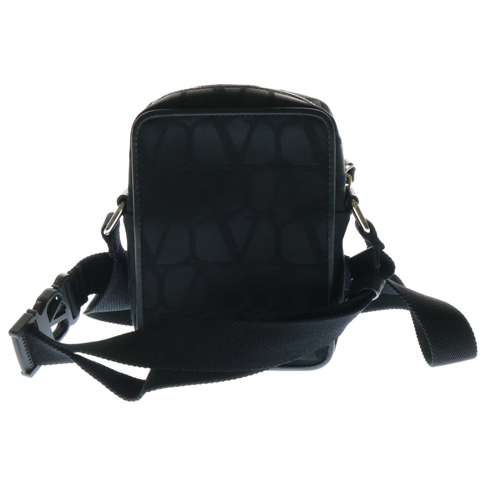 VALENTINO(ヴァレンティノ) ジャガード Vロゴ イコノグラフ スモールショルダーバッグ シルバー金具 ブラック 5Y2B0C30CHS 0NO