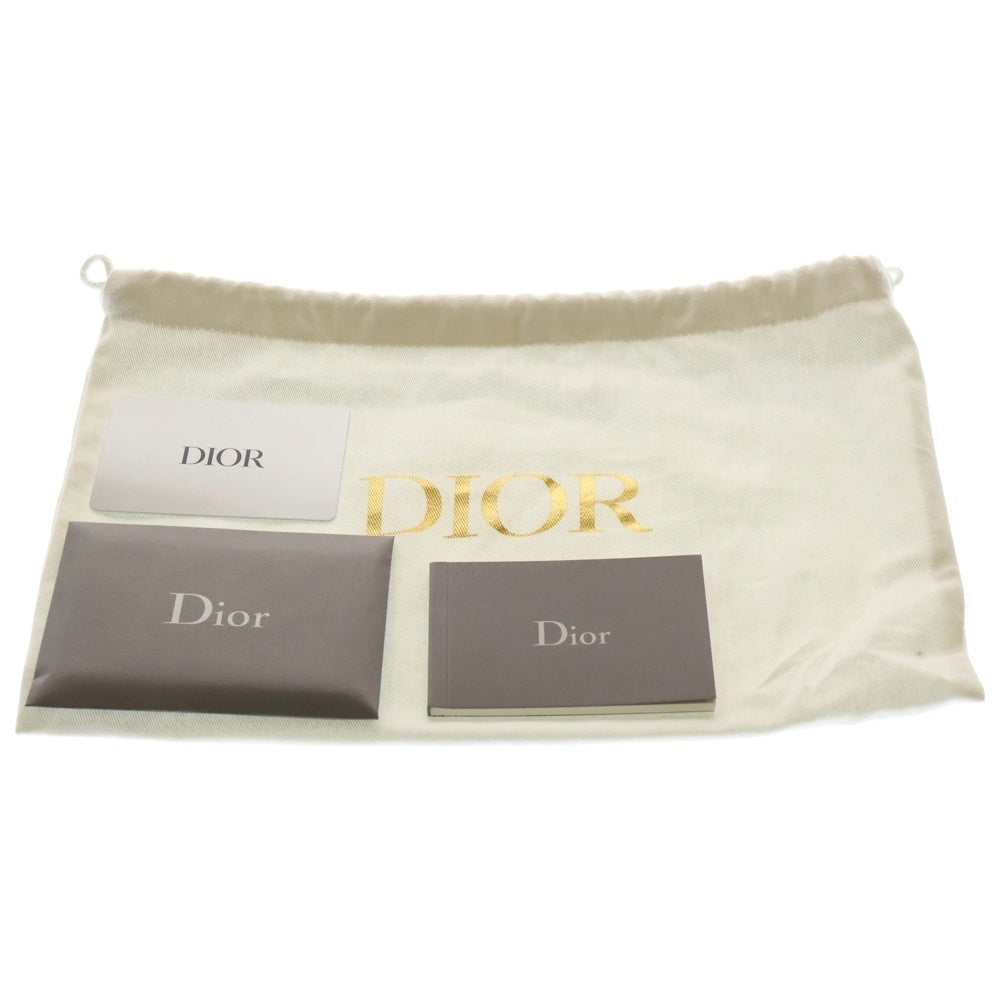 Christian Dior(クリスチャンディオール) モンテーニュ30 ロゴプレート レザー ショルダーバッグ ゴールド金具 ブラック M9204UMOS