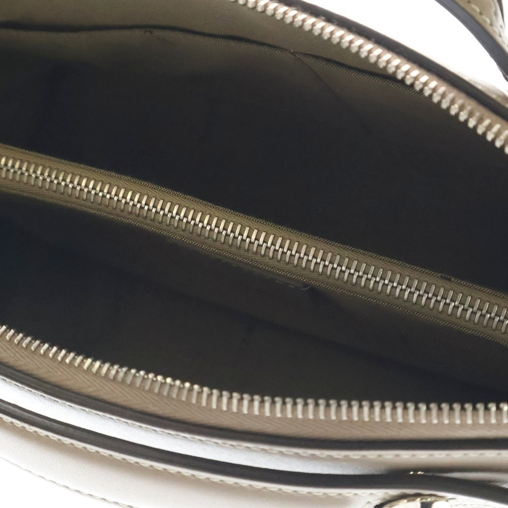 FENDI(フェンディ) バイザウェイ ミディアム レザー 2WAY ハンド ショルダー バッグ シルバー金具 ベージュ