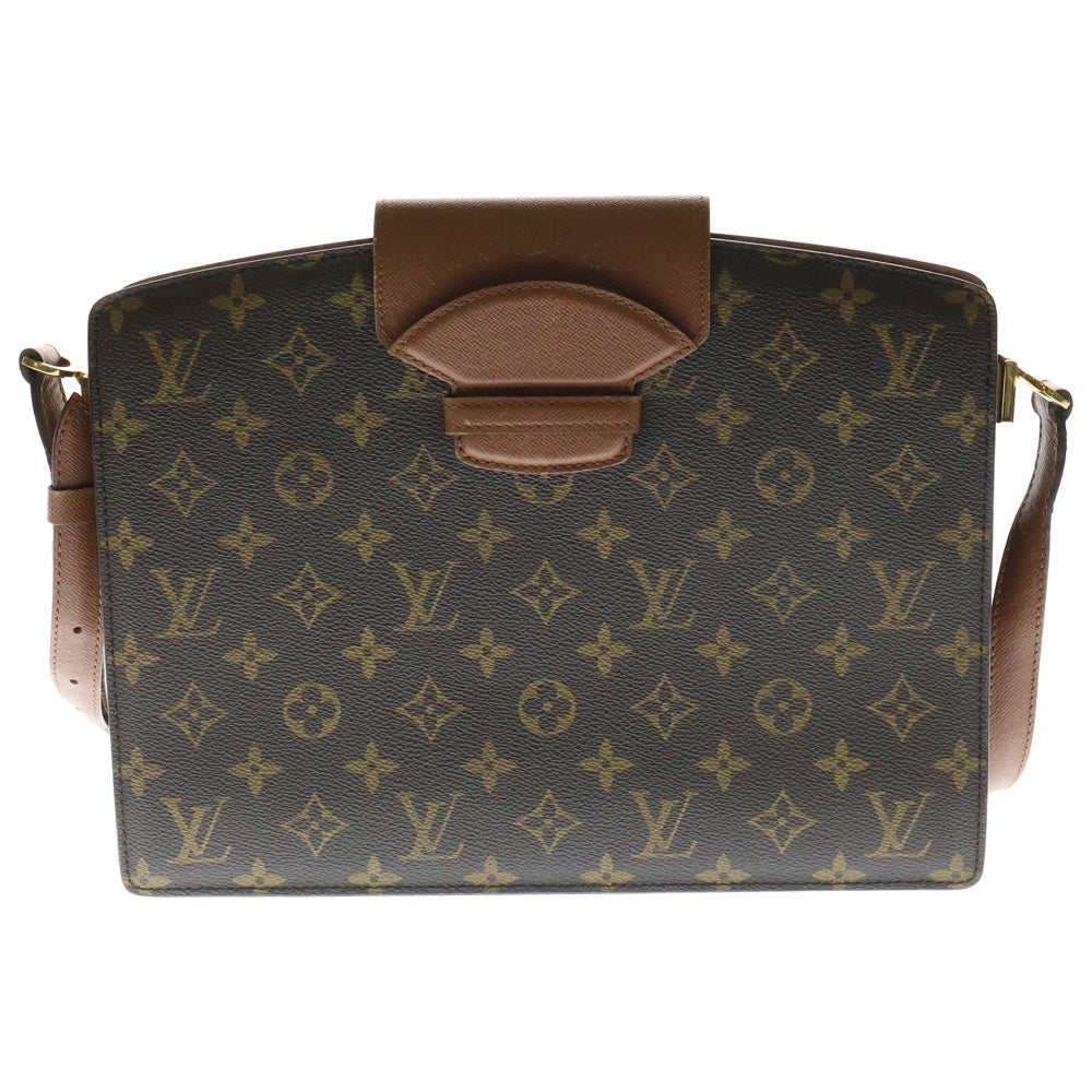 LOUIS VUITTON(ルイヴィトン) モノグラム クルセル ショルダーバッグ ブラウン ゴールド金具 レザー×PVC M51375