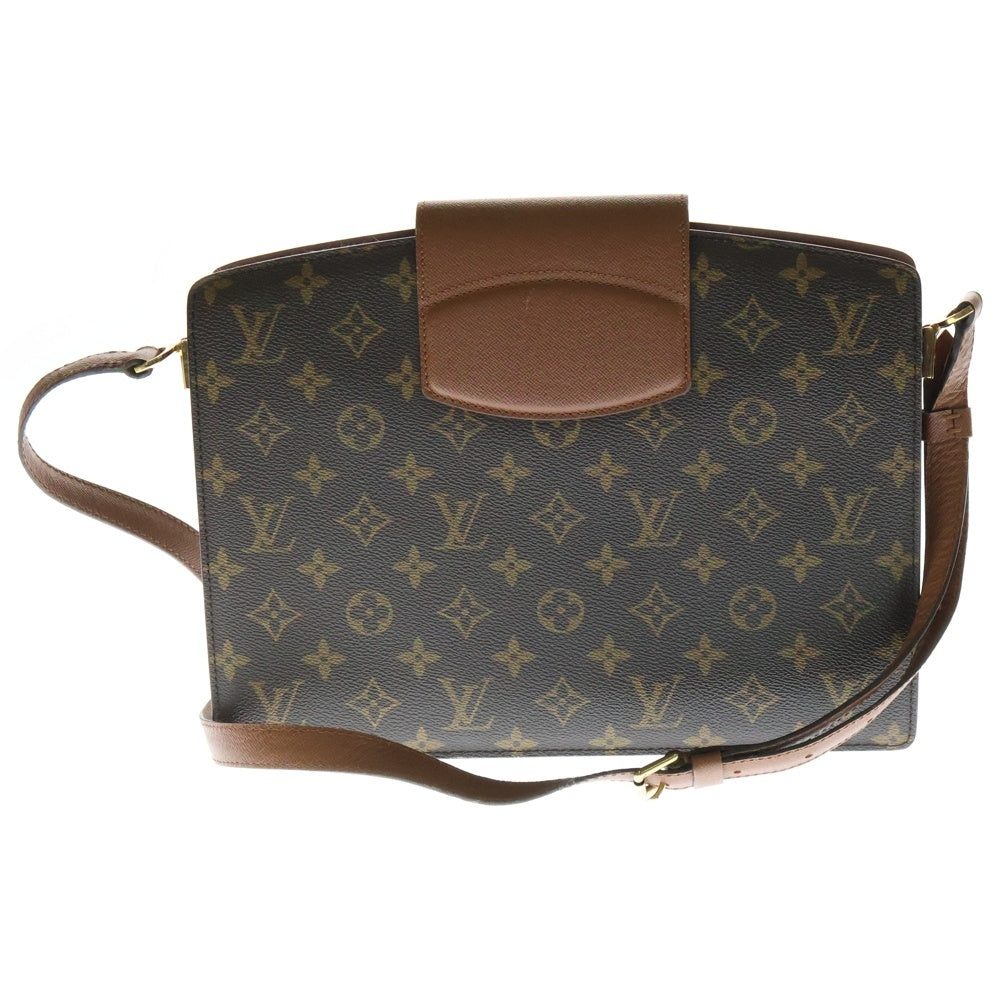LOUIS VUITTON(ルイヴィトン) モノグラム クルセル ショルダーバッグ ブラウン ゴールド金具 レザー×PVC M51375