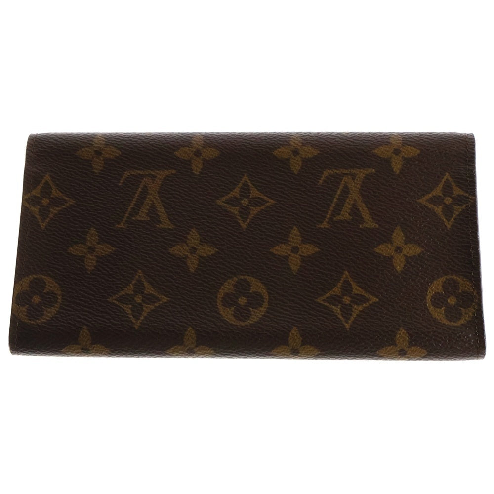 LOUIS VUITTON(ルイヴィトン) モノグラム ポルトフォイユ カルトクレディ 二つ折り長財布 ブラウン PVCレザー M61818