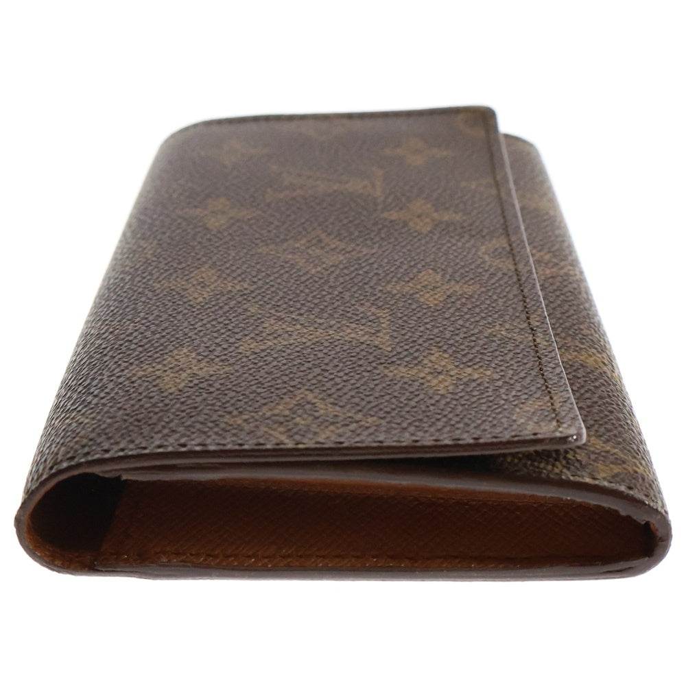 LOUIS VUITTON(ルイヴィトン) モノグラム ポルトフォイユ カルトクレディ 二つ折り長財布 ブラウン PVCレザー M61818