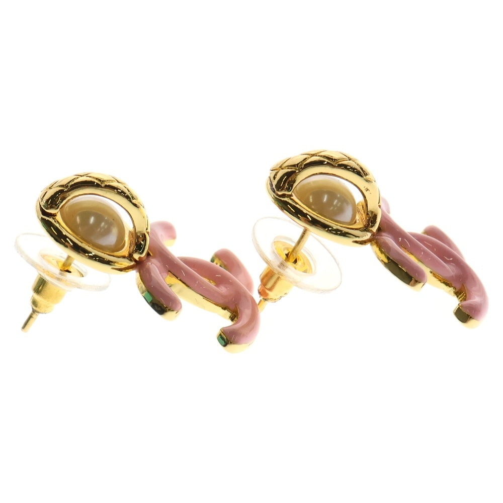 CHANEL(シャネル) ココマーク パール ピアス ピンク ゴールド GP A21B アクセサリー