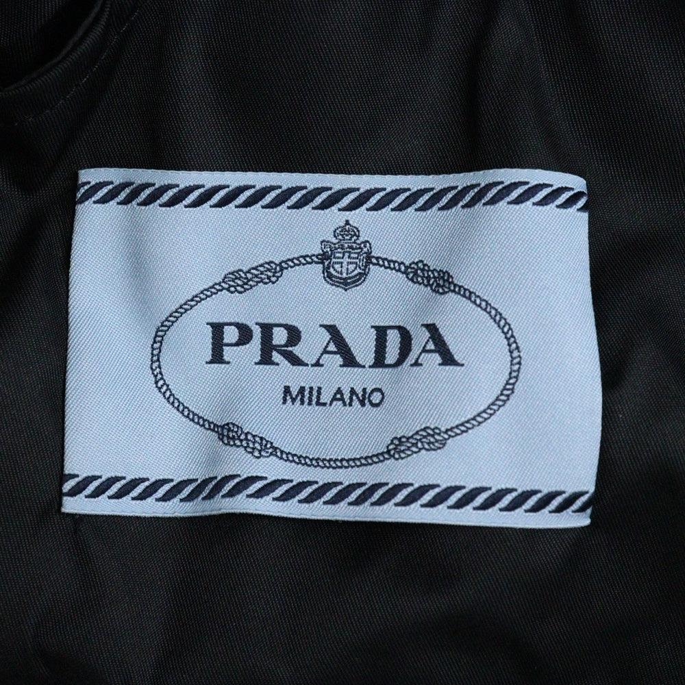 PRADA(プラダ) 21AW Re-Nylon リナイロン ポーチ付き スタンドカラー ジップアップ ジャケット ブラック 291831
