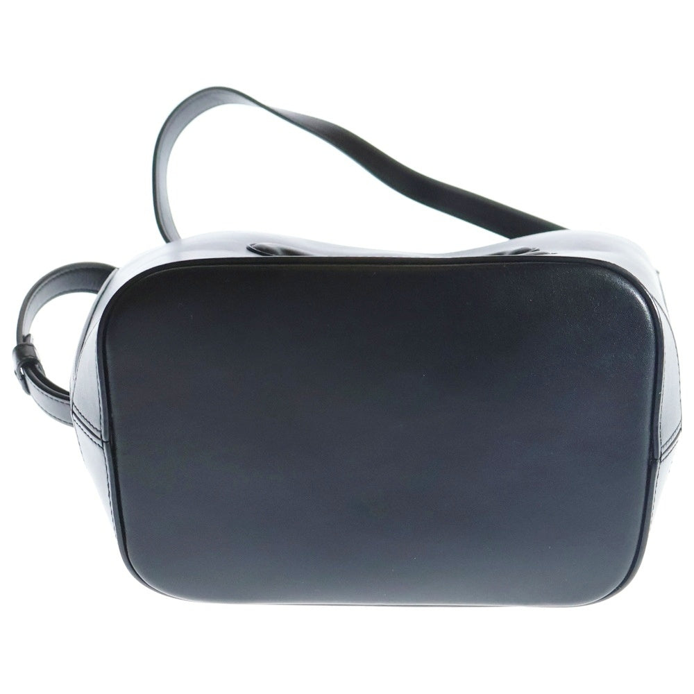 CELINE(セリーヌ) スモールバケット キュイルトリオンフ ショルダーバッグ ブラック レザー