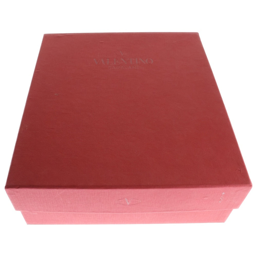 VALENTINO(ヴァレンティノ) ロックスタッズ ウェッジソール レザー ストラップ ヒールサンダル パープル レディース RW2S0F95BAE