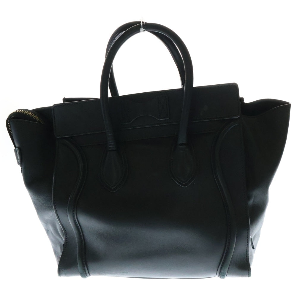 CELINE(セリーヌ) ラゲージ ファントムショッパー トートバッグ ハンドバッグ ブラック レザー ゴールド金具