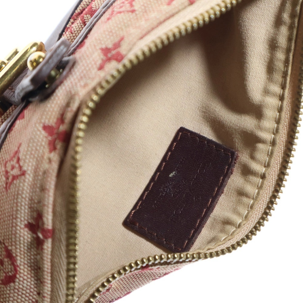 LOUIS VUITTON(ルイヴィトン) モノグラム ミニ アンソフィー ポーチ ケース 小物入れ ワインレッド ボルドー レザー×キャンバス ゴールド金具 M92696