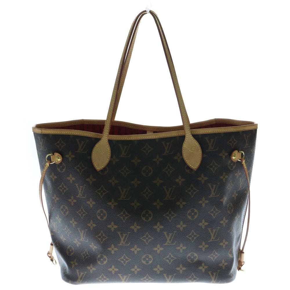 LOUIS VUITTON(ルイヴィトン) モノグラム ネヴァーフルMM ポーチ付レザートートバッグ ブラウン M41178