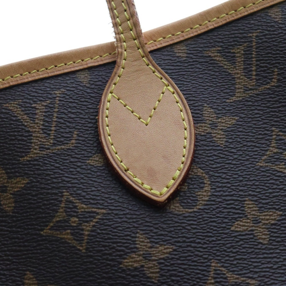 LOUIS VUITTON(ルイヴィトン) モノグラム ネヴァーフルMM ポーチ付レザートートバッグ ブラウン M41178
