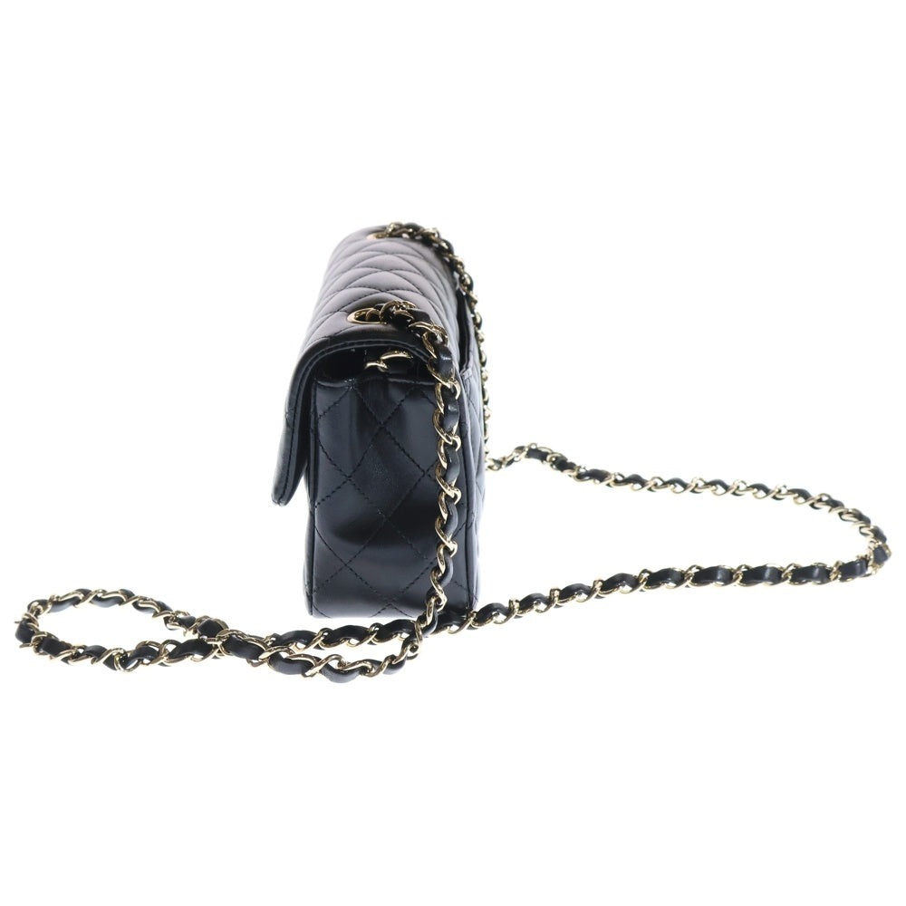 CHANEL(シャネル) ココマーク ミニマトラッセ20 ラムスキン レザーチェーンショルダーバッグ ブラック レディース A69900