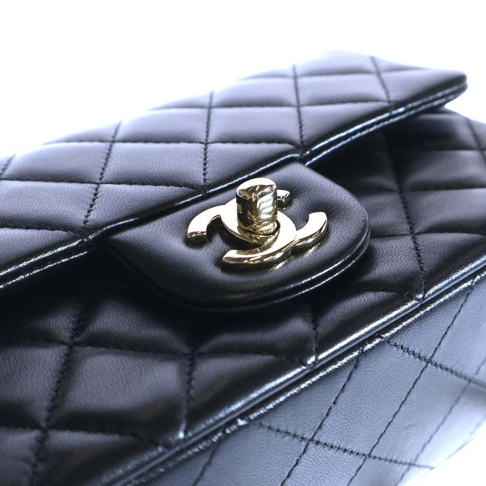 CHANEL(シャネル) ココマーク ミニマトラッセ20 ラムスキン レザーチェーンショルダーバッグ ブラック レディース A69900