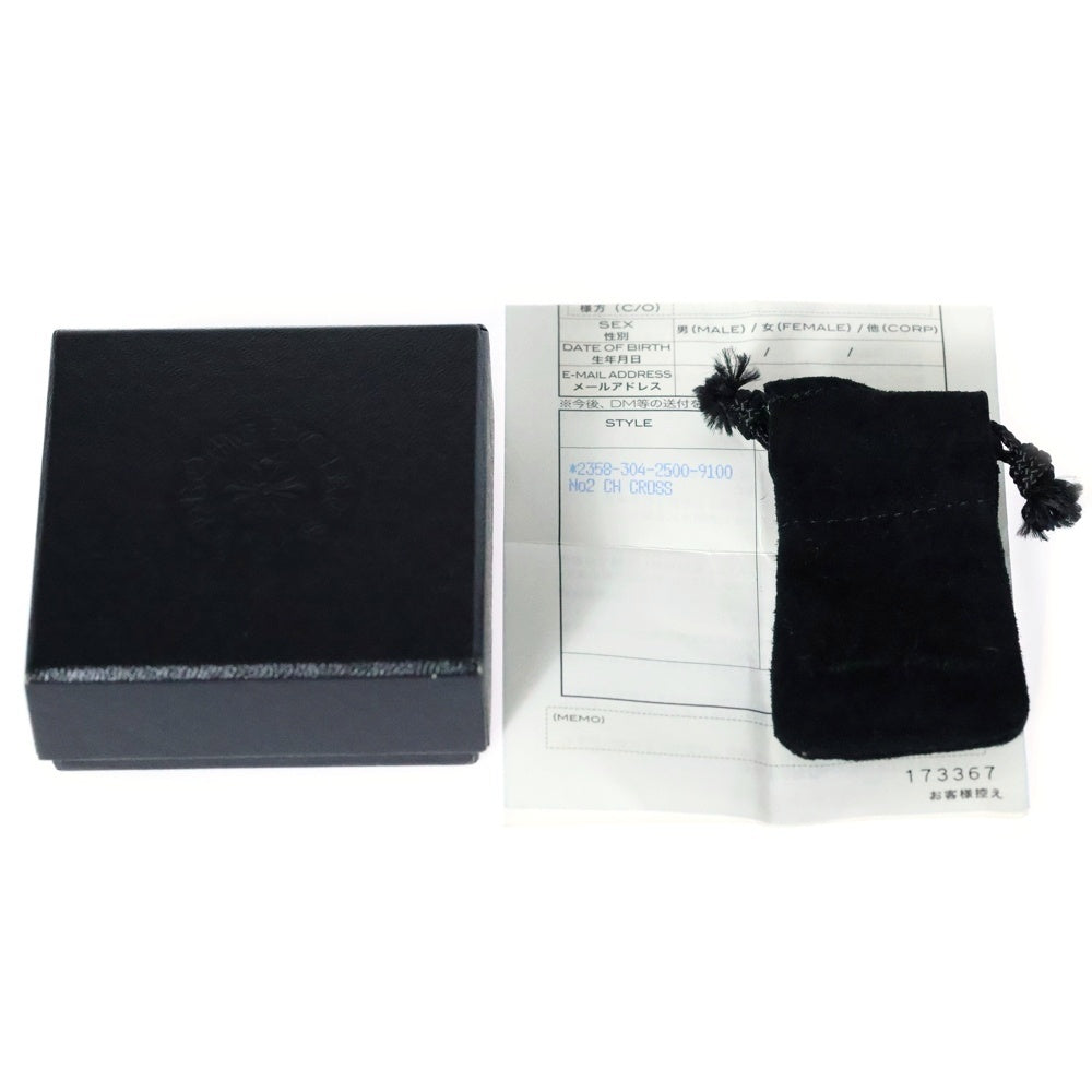 CHROME HEARTS(クロムハーツ) CH CRSS 2 FAT CHクロスファット スタッドピアス シルバー BCA092