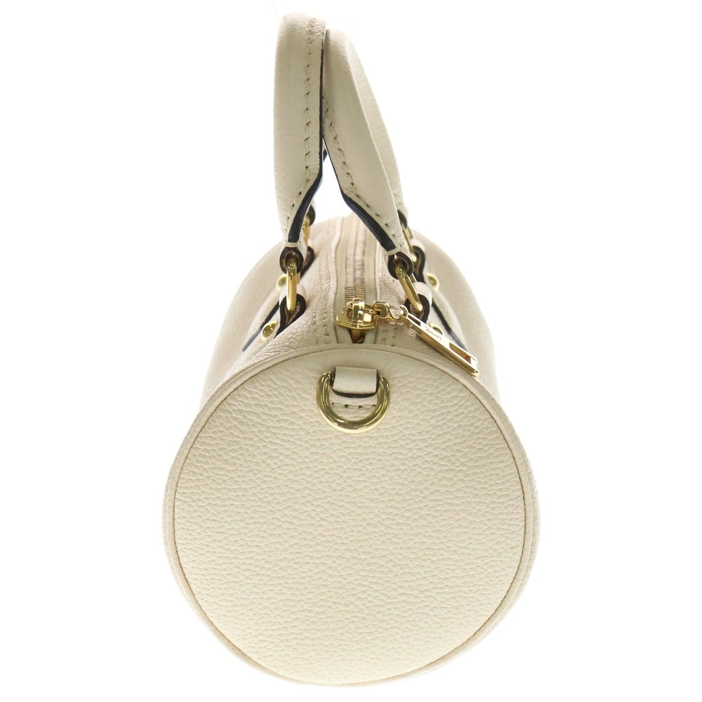 LOUIS VUITTON(ルイヴィトン) モノグラムアンプラント パピヨンBB クリームサフラン 2WAY ポーチ付レザーショルダーバッグ ハンドバッグ ベージュ レディース M45708