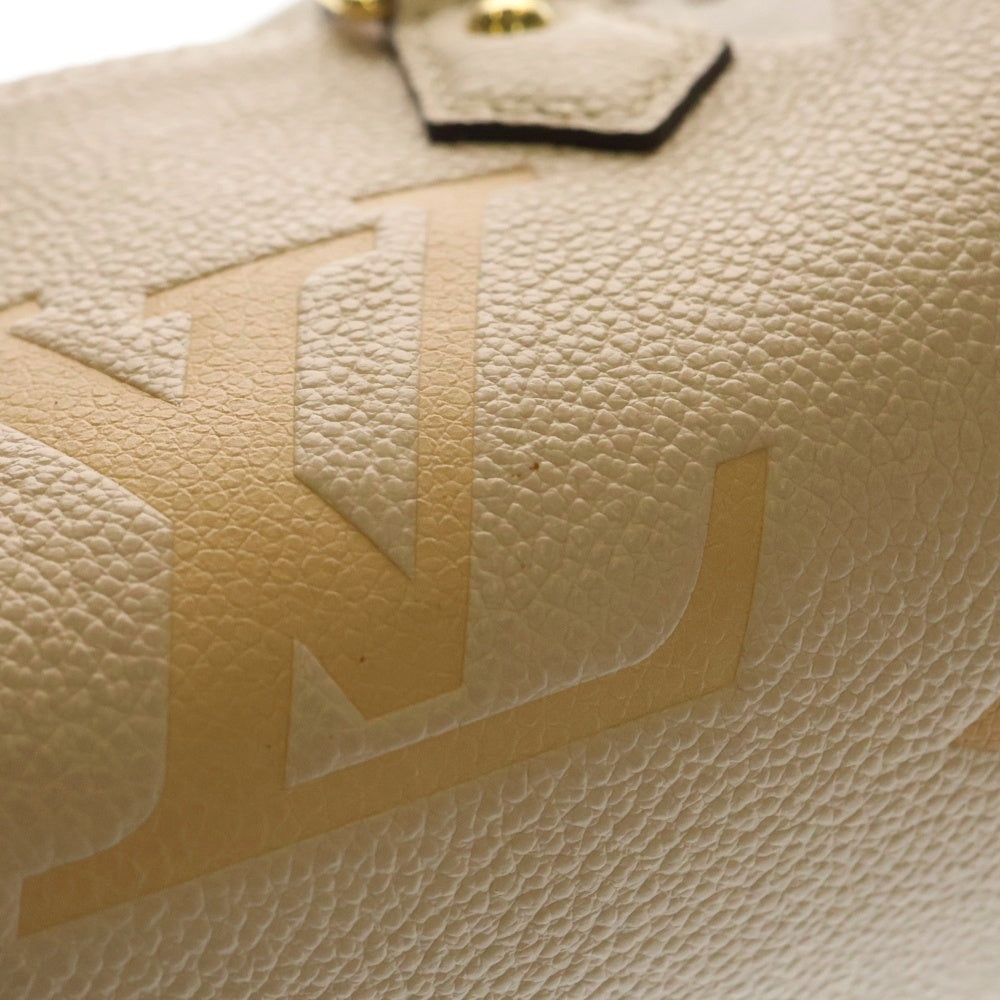 LOUIS VUITTON(ルイヴィトン) モノグラムアンプラント パピヨンBB クリームサフラン 2WAY ポーチ付レザーショルダーバッグ ハンドバッグ ベージュ レディース M45708
