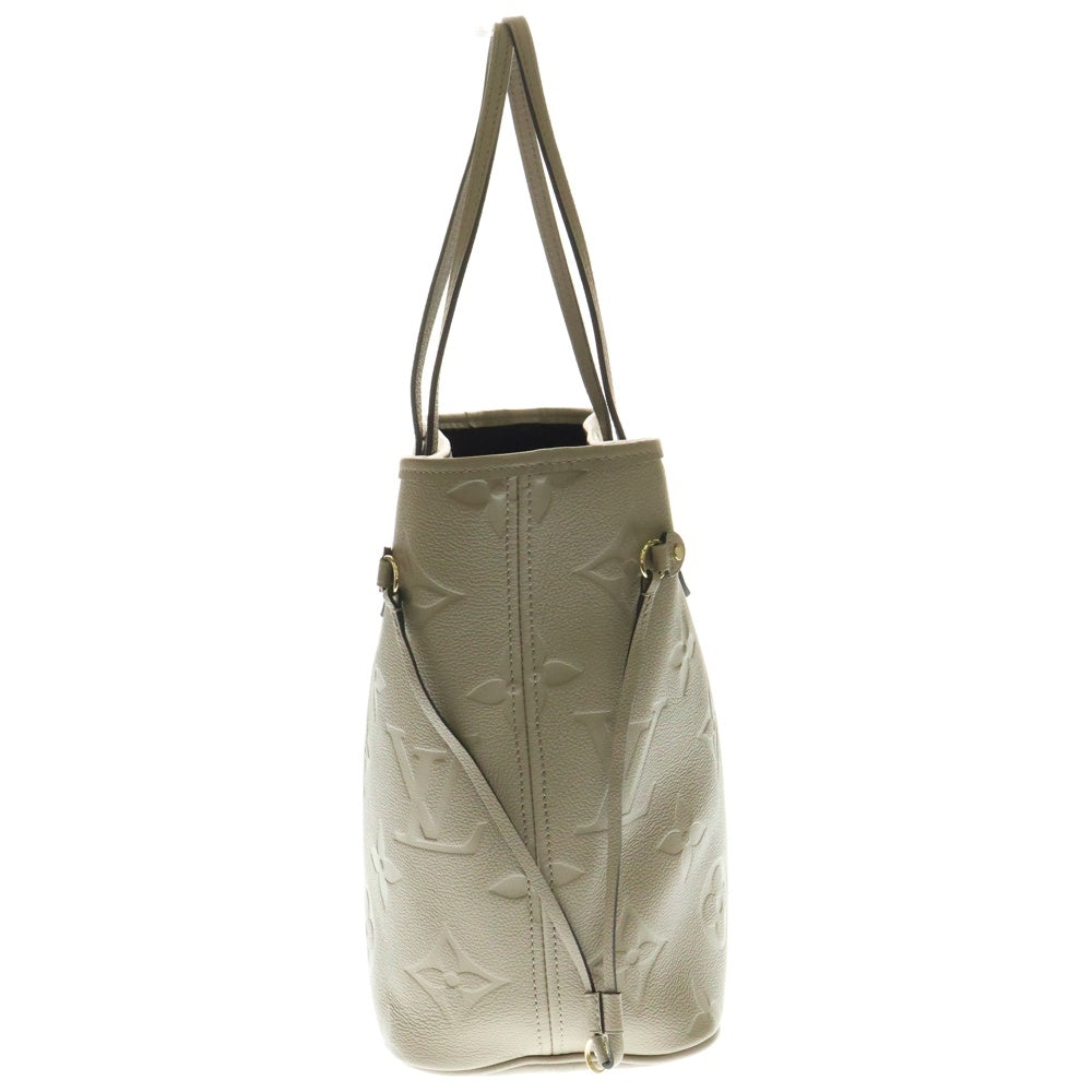 LOUIS VUITTON(ルイヴィトン) モノグラムアンプラント ネヴァーフル MM ポーチ付レザートートバッグ ブラウン レディース M45686